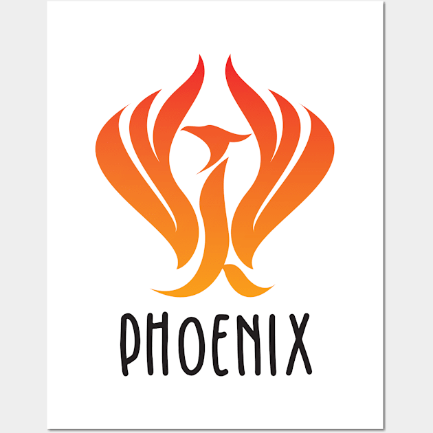 Phoenix Wall Art by BlueZenStudio